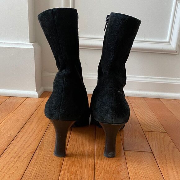 Nine West Women's Half Calf Boots Suede Heel 8.5 - Picture 7 of 8